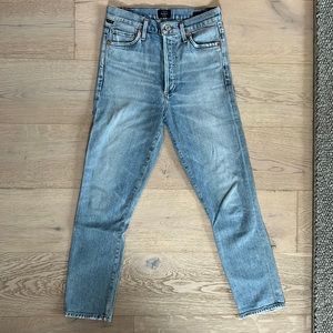 Citizens of Humanity Olivia Crop High Rise Slim Jeans
